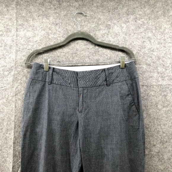 Banana Republic Martin Fit Dress Pants Womens 6 Gray Mid Rise Straight Stretch - Picture 3 of 10